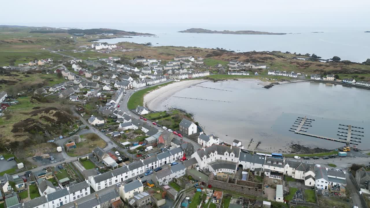 바다 풍경에서 위에서 아래로