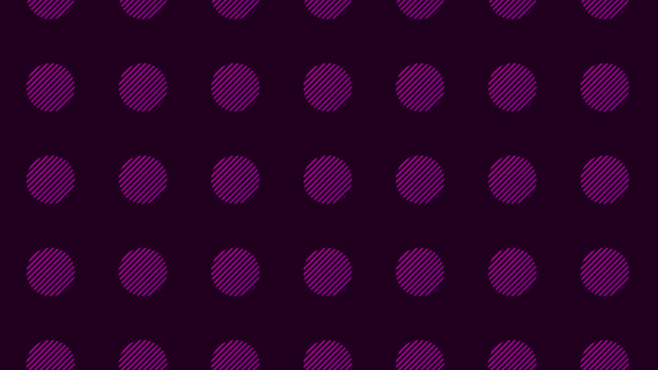 레트로, 멤피스 80s, 90s 스타일의 보라색 기하학적 모양의 패턴, 애니메이션 빈티지 추상적인 배경, 원활한 팝 아트 디자인, 4k 비디오 모션