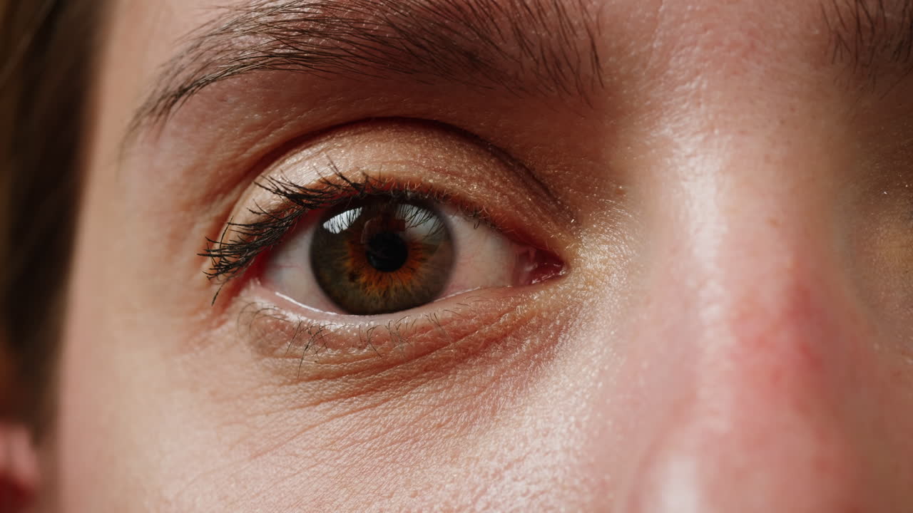 primer plano del ojo de una mujer.