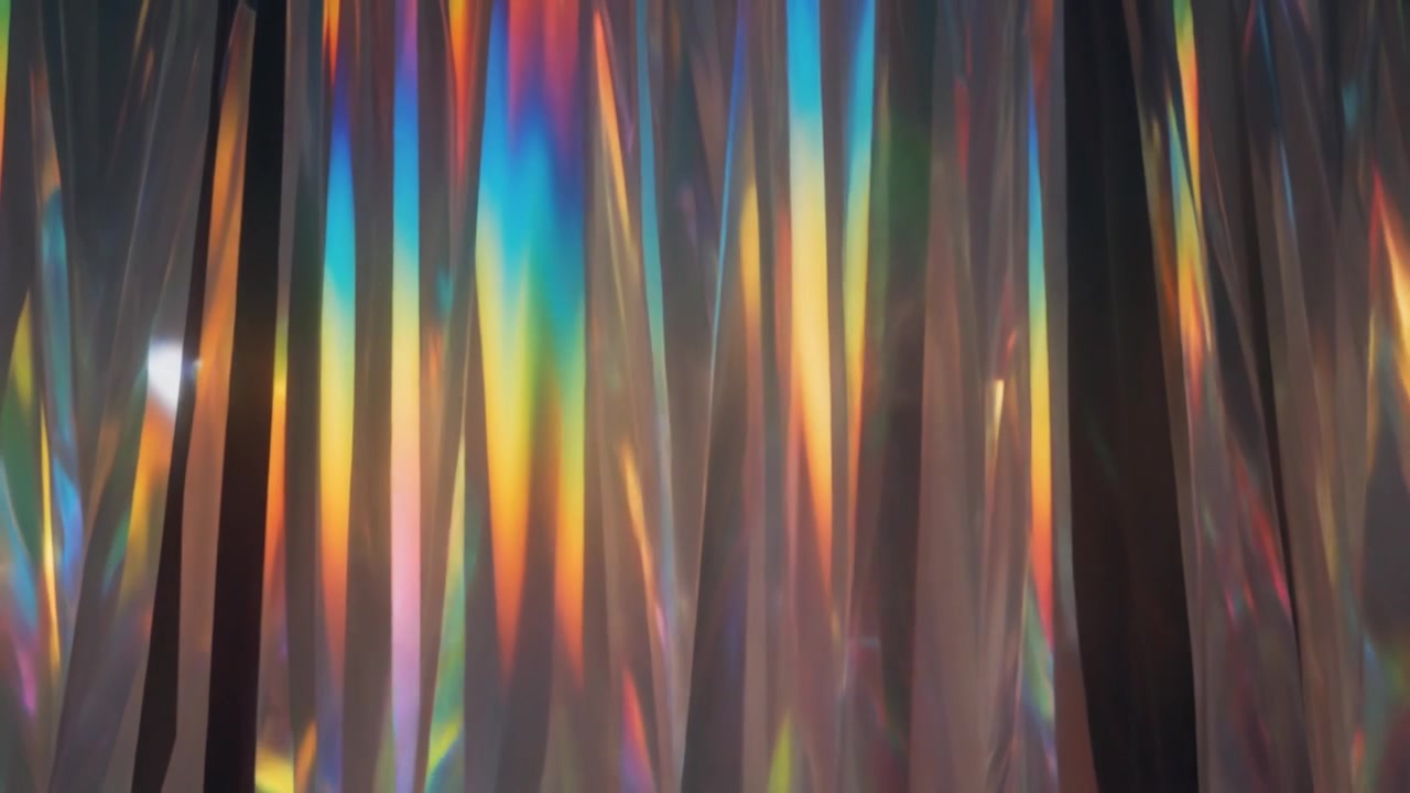 Abstract Background of Shimmering Iridescent Light Refractions