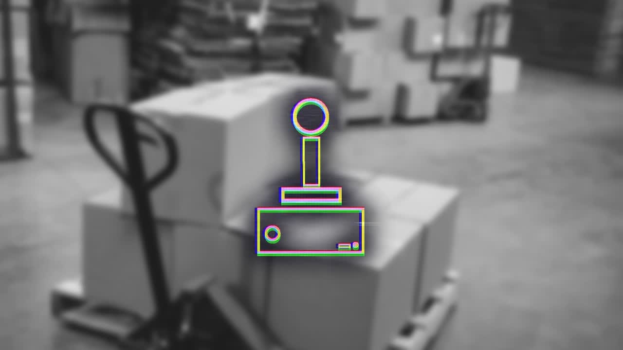 Animazione di icona di gamepad su magazzino