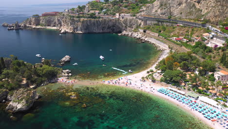 Drone-shot-of-the-Isola-Bella-coastline