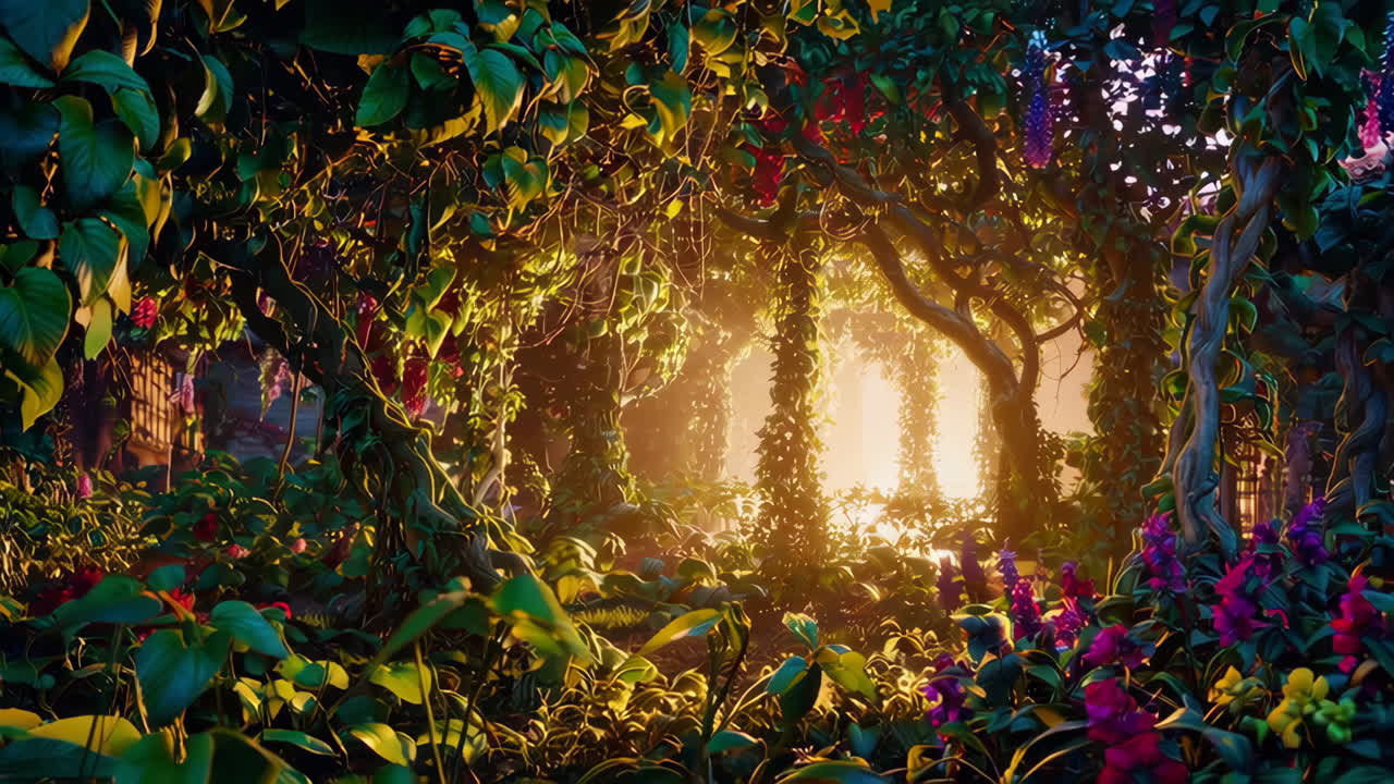 camino del bosque encantado