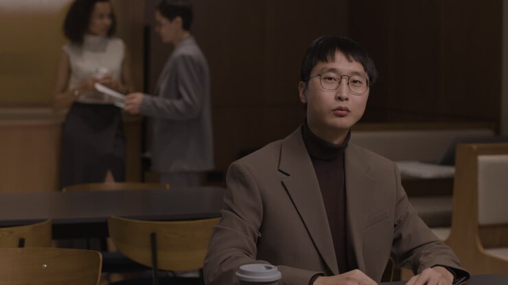 Business Meeting in Modern Office
