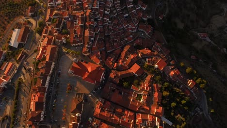 aerial view of a spanish village