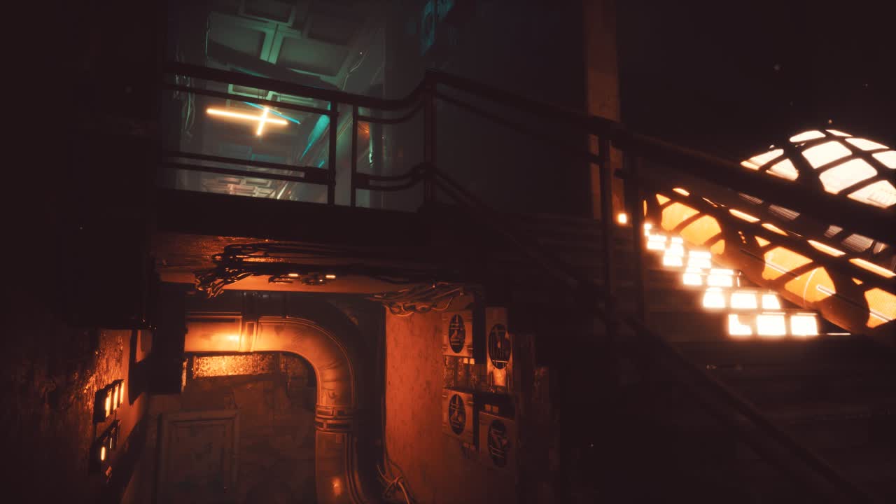 버려진 오래된 모텔의 인테리어