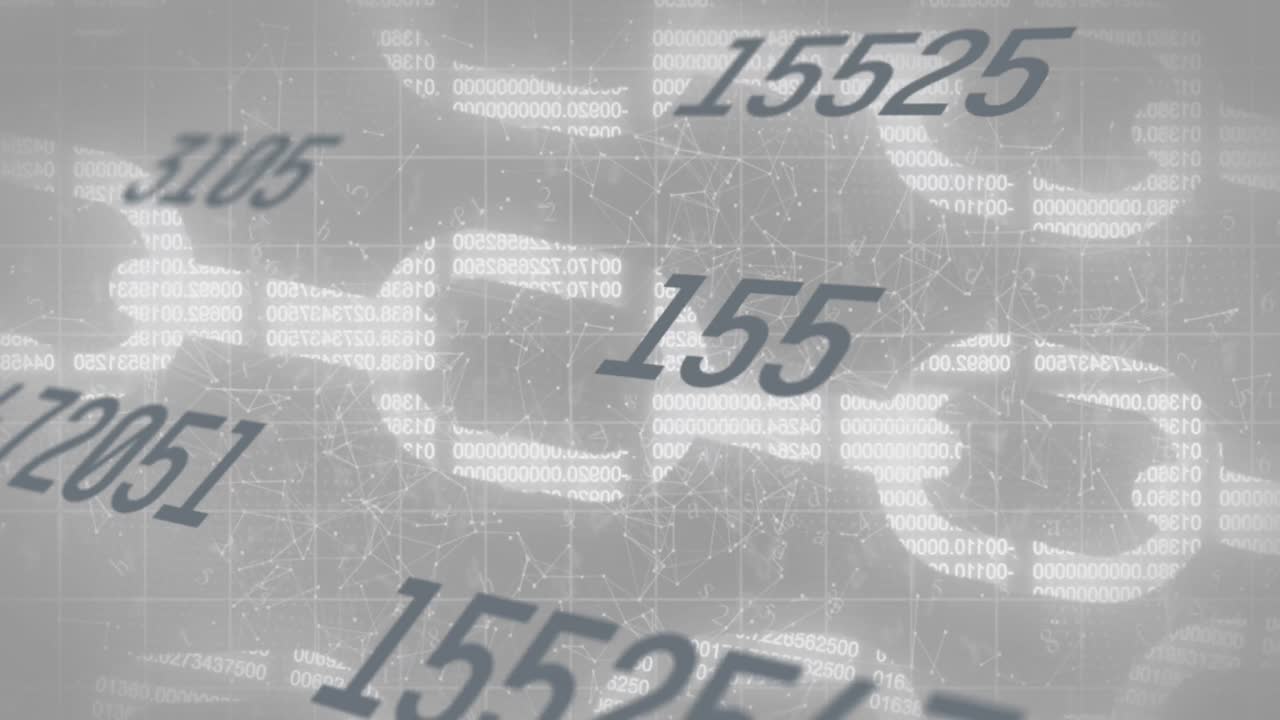 animación del procesamiento de datos científicos a través de una red de conexiones