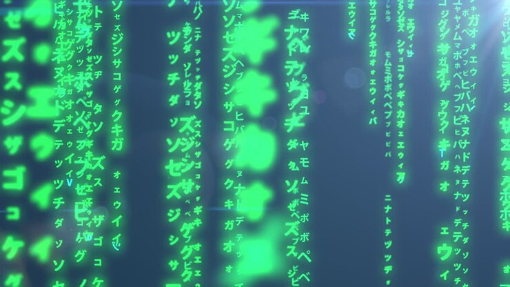 animation de particules d'écran du code source du programme