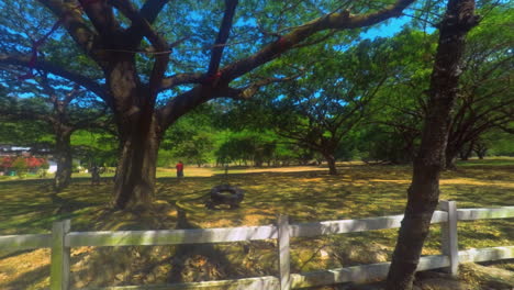 people relaxing in the beautiful view of the ranch located in olongapo city, philippines
