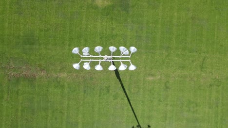 Rocket-shot-of-soccer-lights-at-Heritage-Park-Soccer-Complex-in-Clarksville-Tennessee