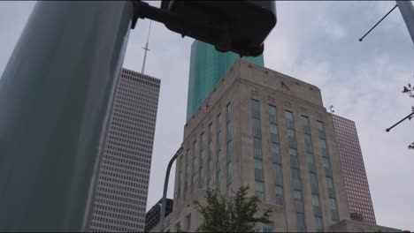 establishing shot of the houston city hall building-2