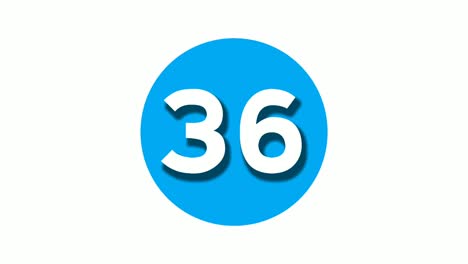 Number-36-thirty-six-sign-symbol-animation-motion-graphics-on-blue-circle-white-background,cartoon-video-number-for-video-elements