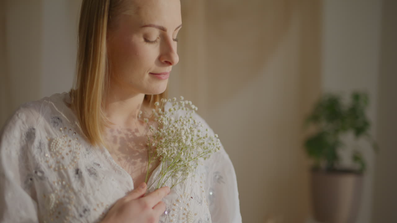 Close-Up of Smiling Pregnant Woman's Face
