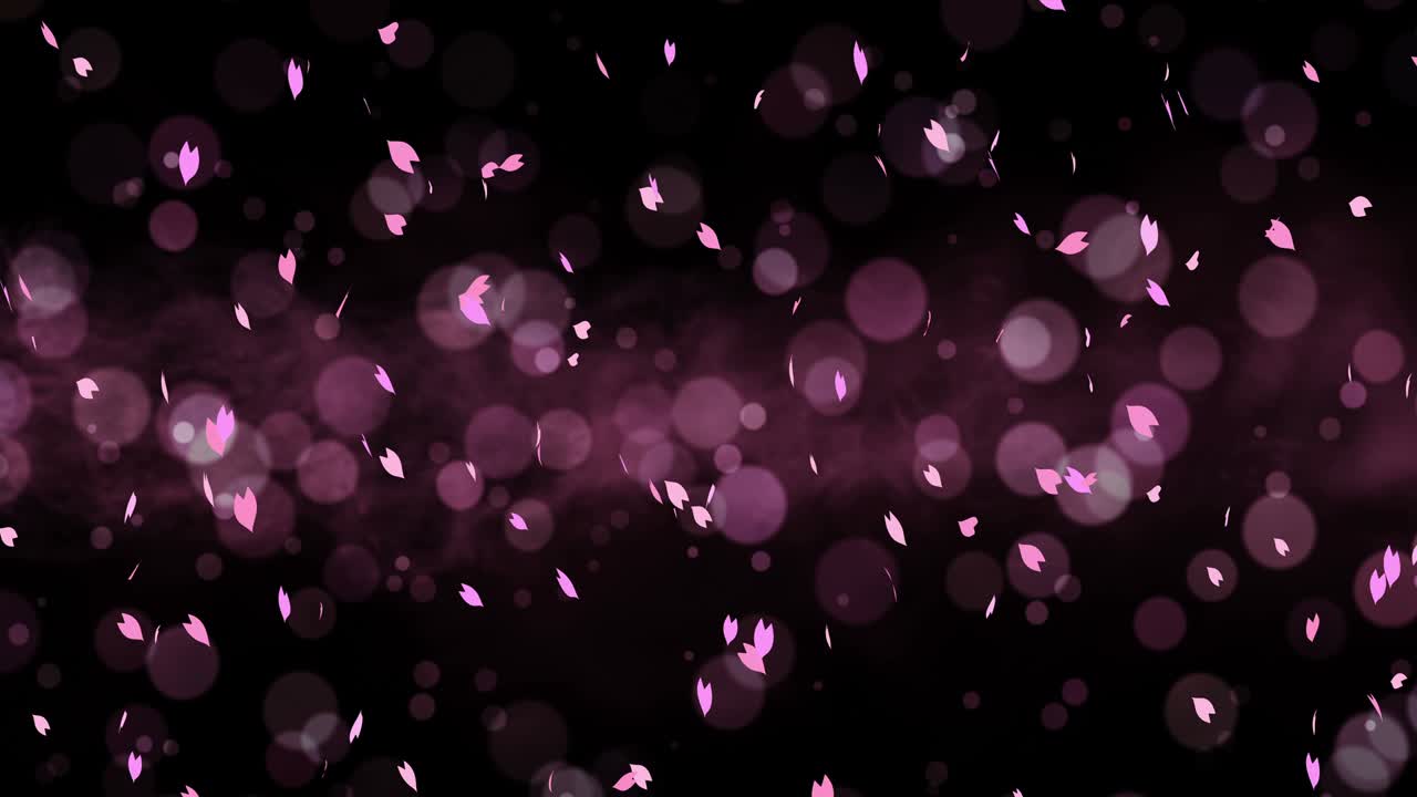 화려한 잎자루가 봄의 배경에 휘어지고, 빛으로 빛나는 아름다운 자연 장면, 꽃의 잎자락, 추상적인 봄 그래픽, 루프 애니메이션.