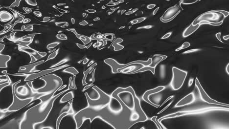 Animation-of-3d-metallic-silver-grey-liquid-waving-and-flowing-smoothly-