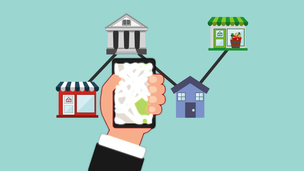 gps y diseño de ubicación, animación de video hd1080