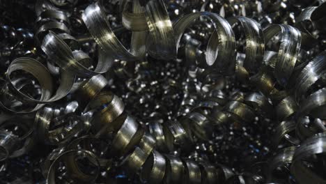 metal shavings close-up
