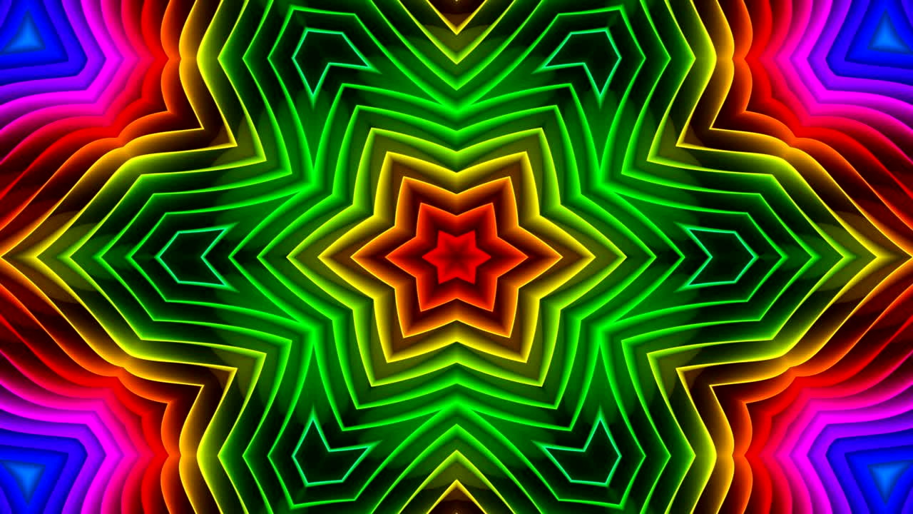 patrón kaleidoscópico abstracto