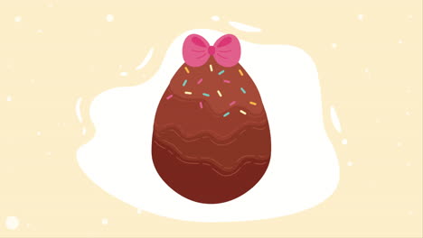 chocolate spring egg painted animation