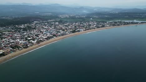 Aerial-of-san-Patricio-Jalisco-mexico-touristic-village-travel-holiday-destination-at-sunset