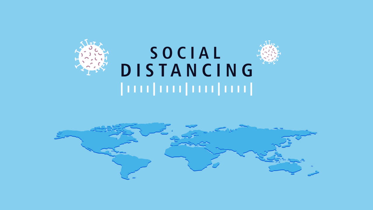 사회적 거리 두기 글로벌 의식