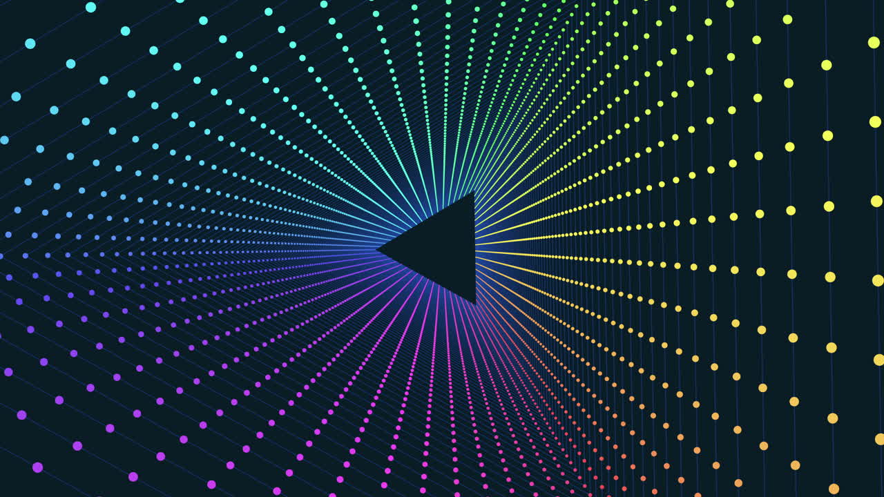 modello triangolare geometrico disegno intricato di punti in bianco e nero