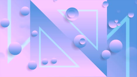 azul rosa abstracto neón animación de video geométrico