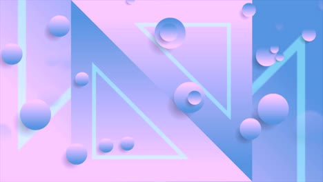 blue pink abstract neon geometric video animation