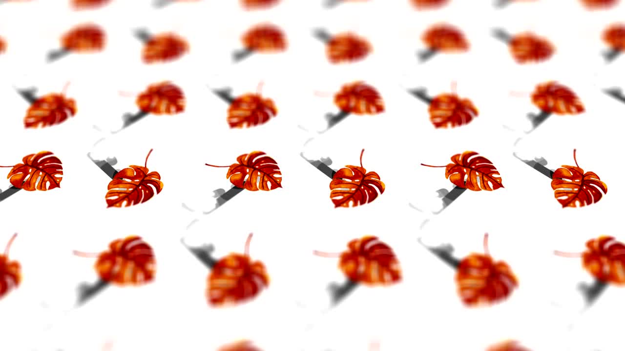 손으로 그린 수채화 잎과 함께 추상적인 배경.