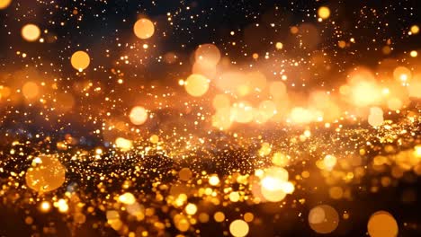 a blurry image of orange and black with many small dots. the image is of a starry night sky with a lot of light and movement