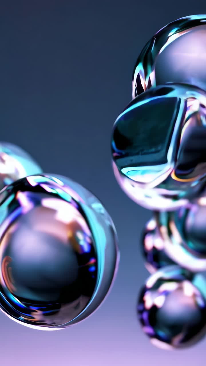 burbujas de vidrio abstractas