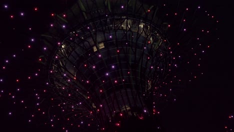 light night shot singapur supertree grove show en gardens by the bay spin shot