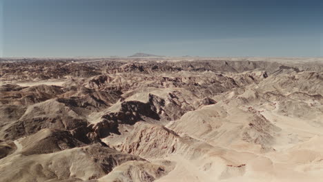 desert landscape with dramatic mountain ranges