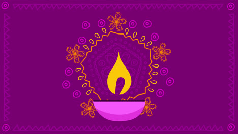 Ilustración de Diwali Diya