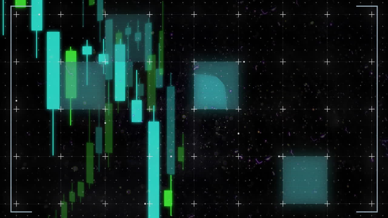 Animation of data processing over grid