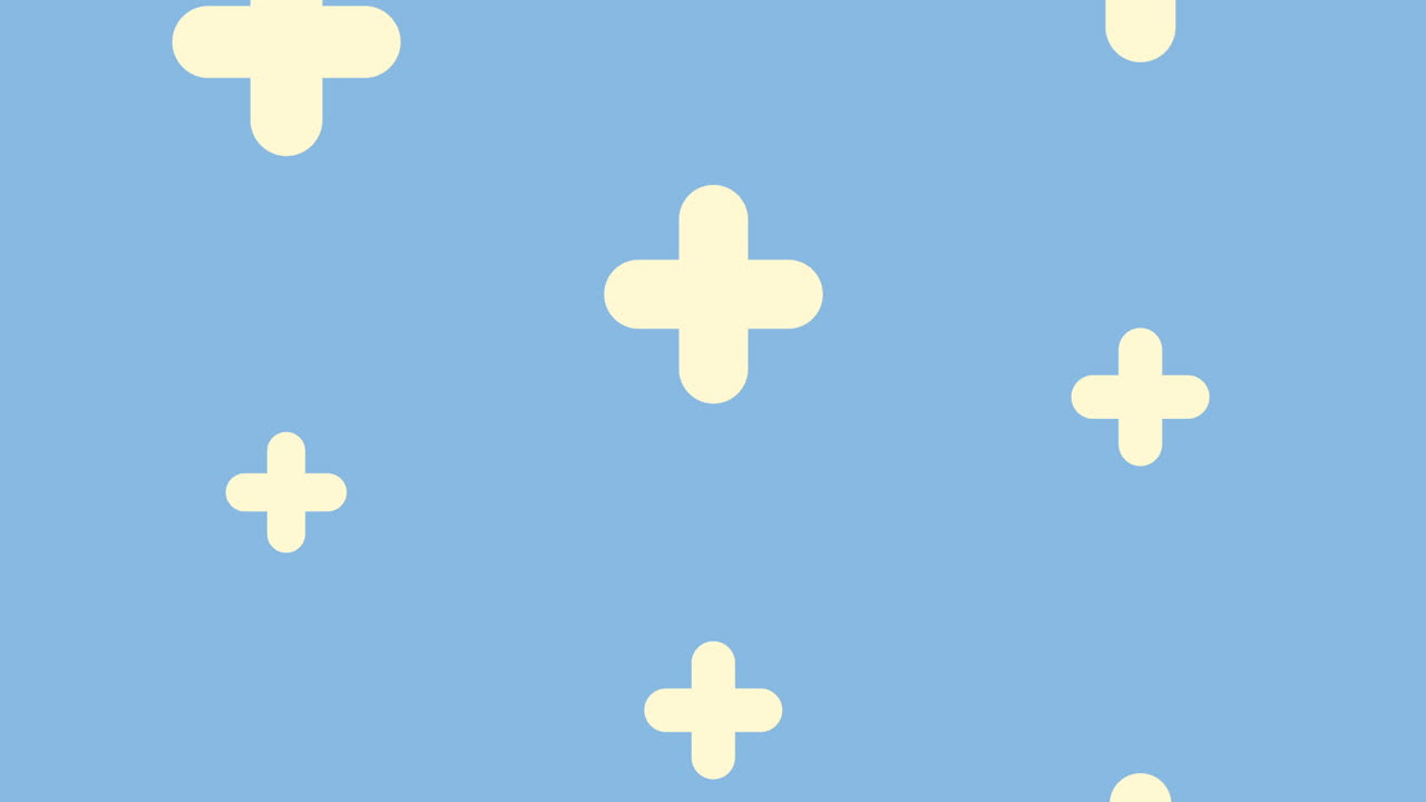 medical crosses pattern background animation