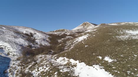 snowy mountain range landscape