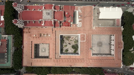 cenital view of puebla cathedral