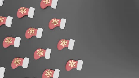 medias festivas: un fondo plano de navidad negro vertical