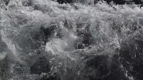 dynamic close-up of turbulent ocean water