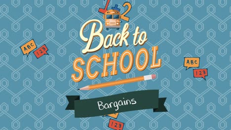 Animation-of-back-to-school-text-over-school-icons