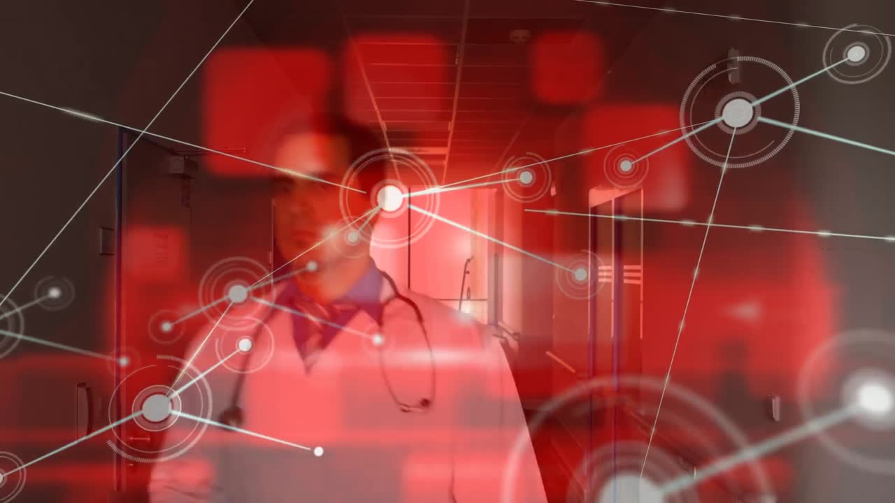 카우카시안 의사에 대한 연결 네트워크의 애니메이션