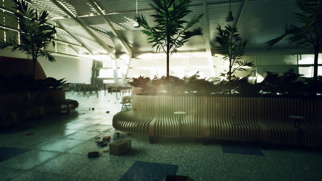 버려진 공항 터미널