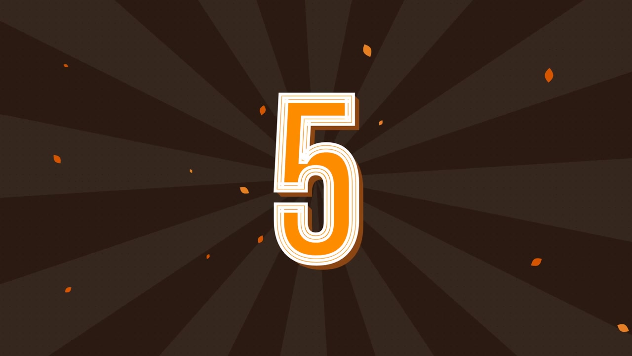 Animated Countdown Timer from Ten to Zero