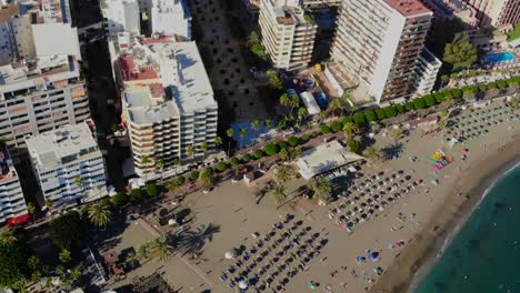 Drone-footage-of-a-beach-in-Marbella