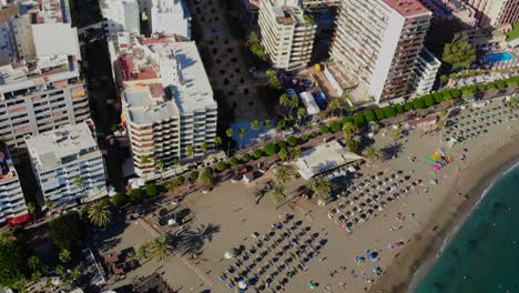 drone footage of a beach in marbella
