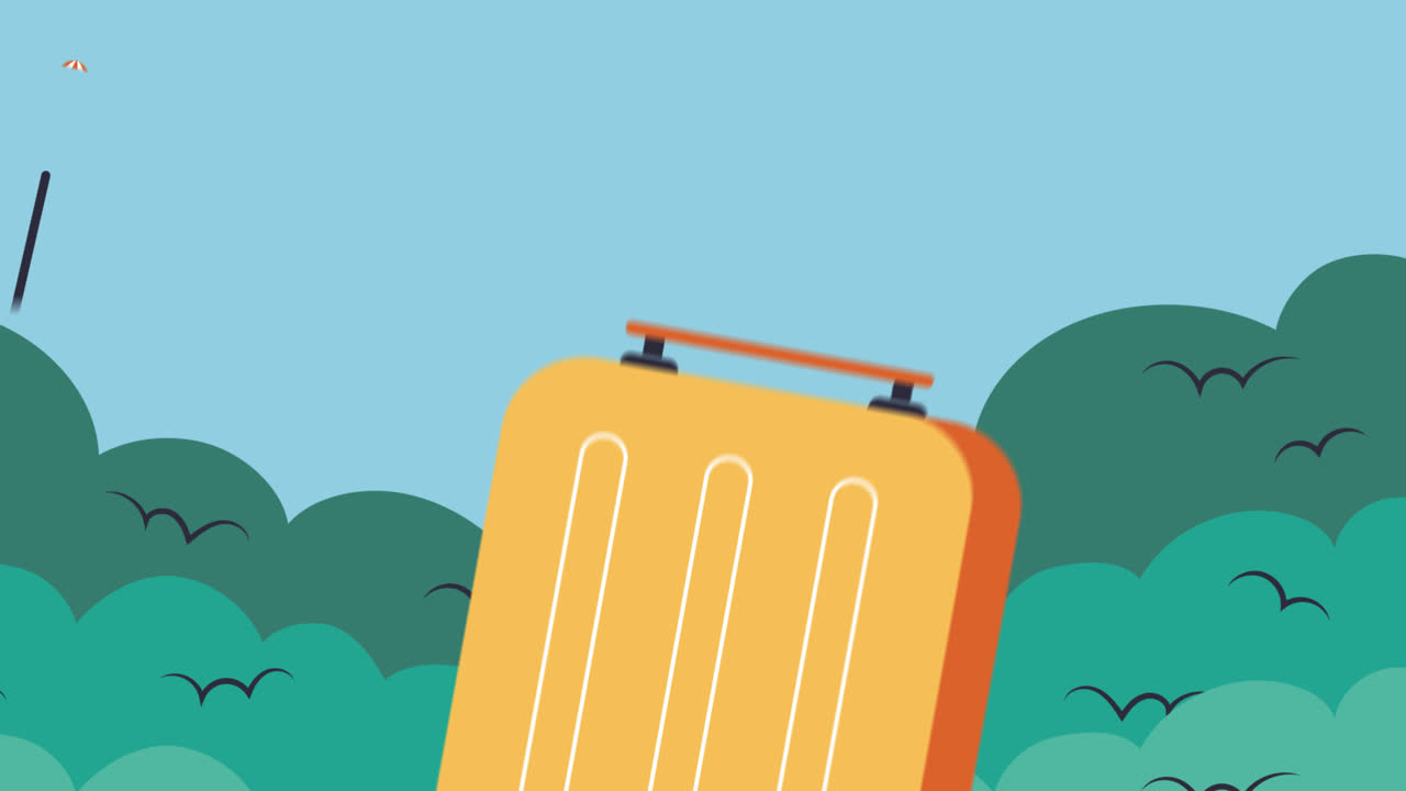 세계 관광의 날의 모션 그래픽 손으로 그려진 평평한 ig 포스트 컬렉션