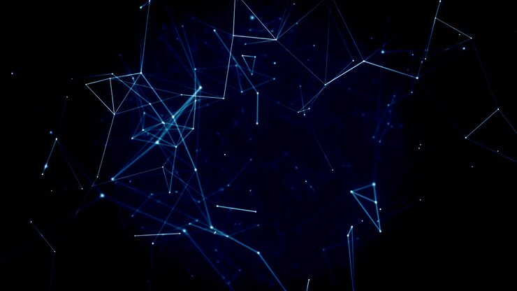 Plexus abstract network titles technology science background loop