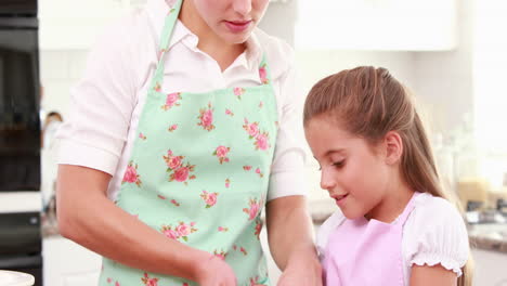 Mutter-Und-Ihre-Tochter-Kochen-Zusammen