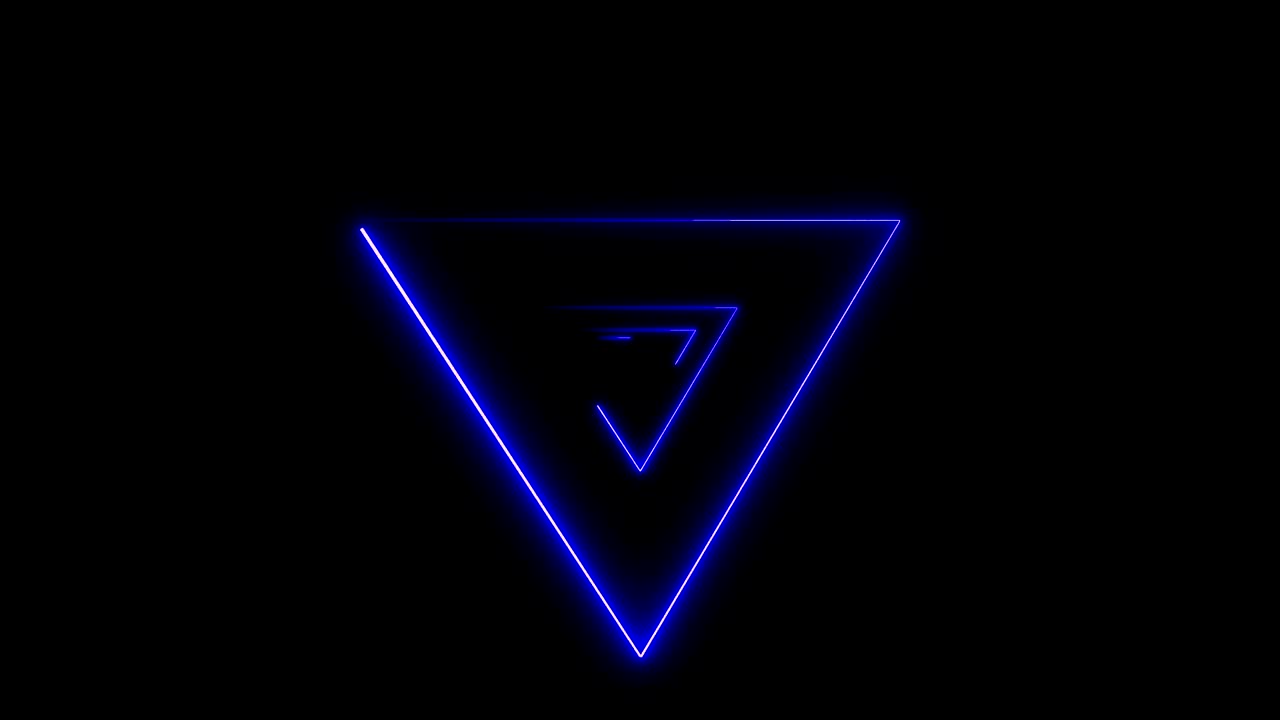 fondo abstracto con triángulos de neón
